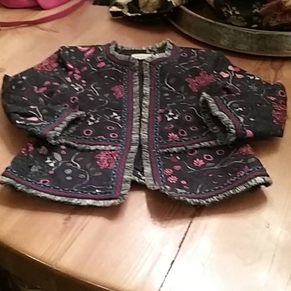 New blue printed jacket